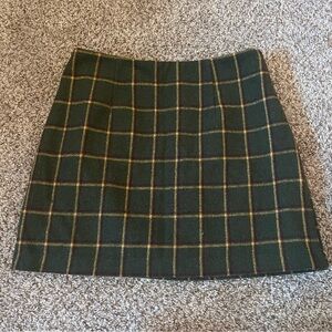 Plaid Green Skirt